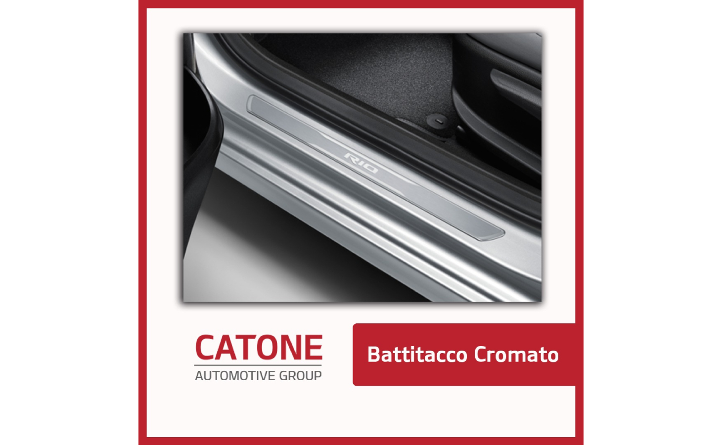 Battitacco Cromato Kia Rio1