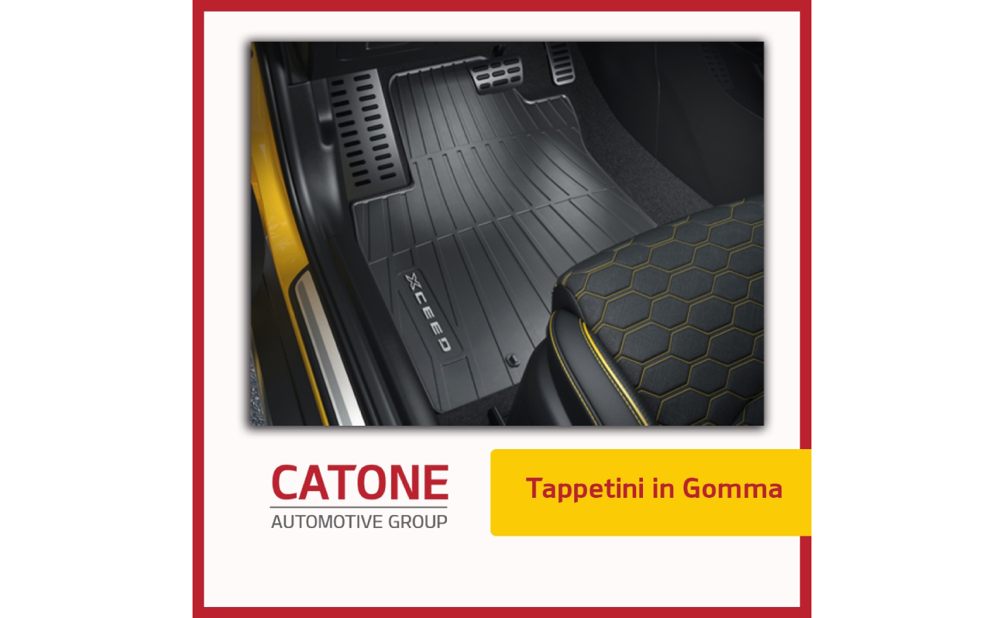 KIT GOMMA tappeti e baule per Kia XCeed dal 2019-, (Posizione baule  superiore e inferiore)